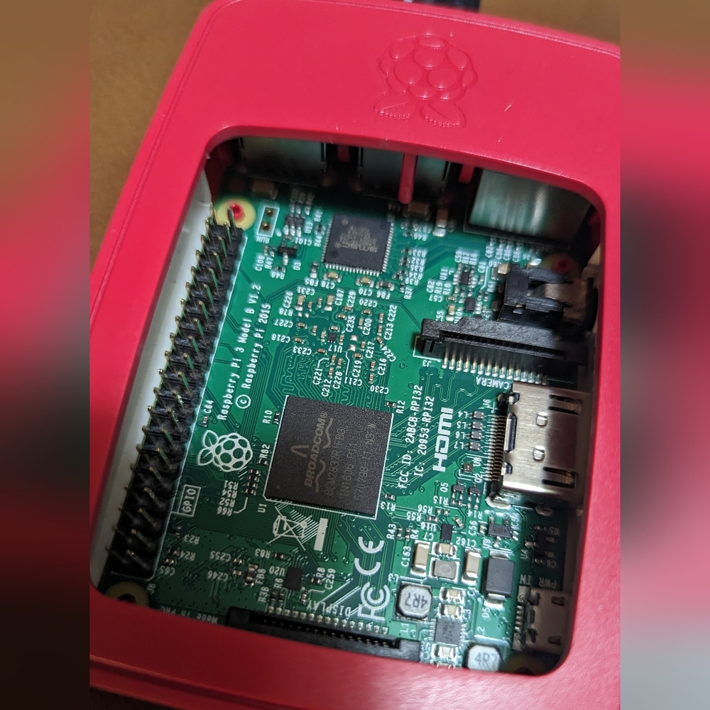 Raspberry pi 3 model b with original case and charger